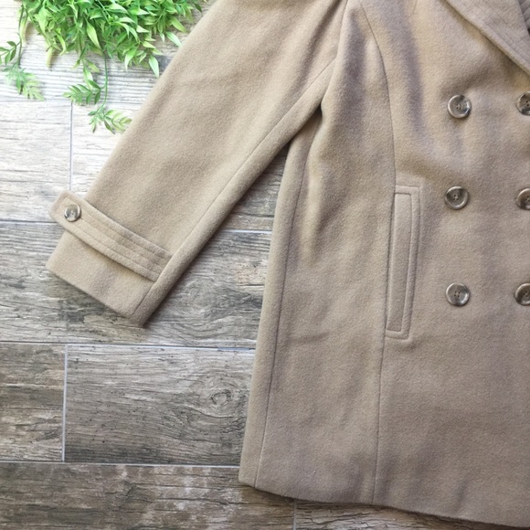 (R)elativity Women tan wool coat size S - Picture 6 of 8